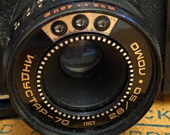 ビンテージフィルム写真カメラ Sokol オートマチックレンズ Industar