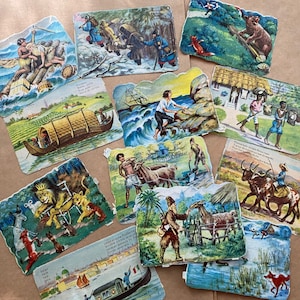 Tarjetas antiguas, envoltorios de chocolate, inserciones de chocolate, década de 1910