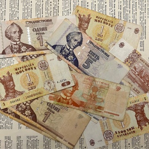 Transnistrische Moldauische Republik Pridnestrovie Moldau Münze Papiergeld Tiraspol Kishinev