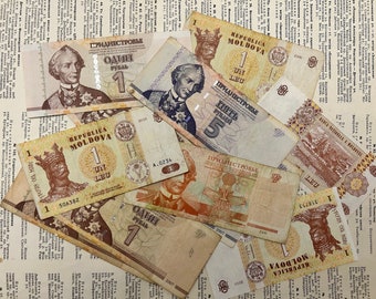 Transnistrian Moldovan Republic Pridnestrovie Moldova coin paper money Tiraspol  Kishinev