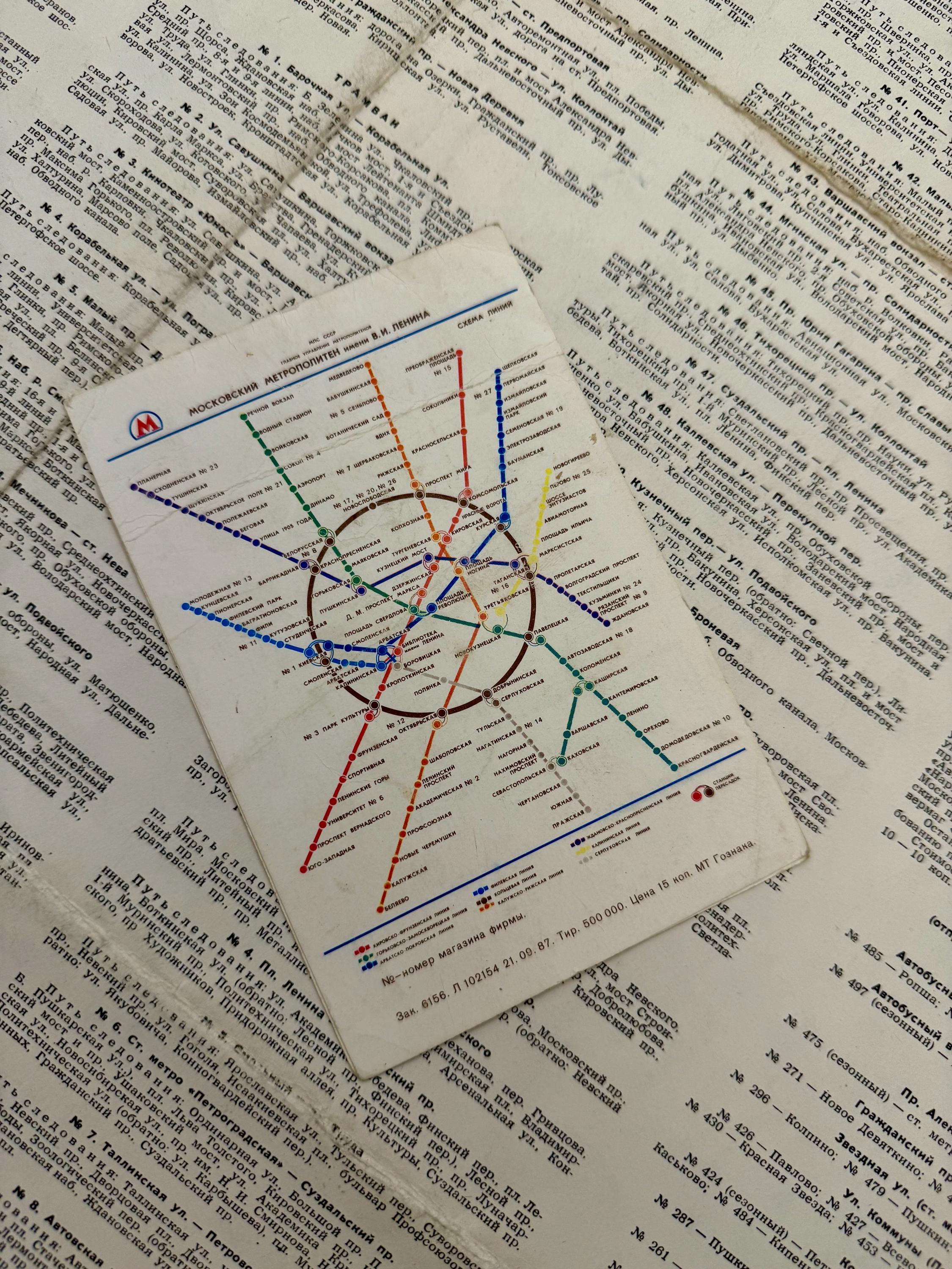 モスクワ地下鉄路線図ポスター(レア) モスクワ地下鉄路線図ポスター(レア) モスクワ地下鉄路線図ポスター