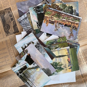 Cartes postales anciennes, cartes postales vintage, ensemble de cartes postales, 1910, Europe, original, 12 pcs
