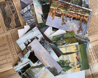 Postales alemanas antiguas: paisajes europeos, década de 1910 (12 unidades)