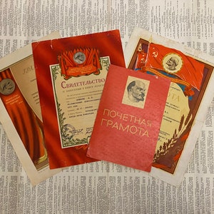 Kommunistisches Ehrenzertifikat, Sowjetzeit, Kommunismus Auszeichnung für Leistung, Vladimir Lenin, Requisierung