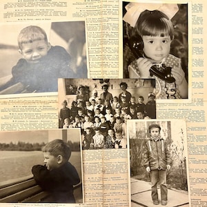 Foto di bambini sovietici, foto russe, fotografie per bambini immagine di bambina anni '50 per cartoline Download digitale per stampe artistiche da parete