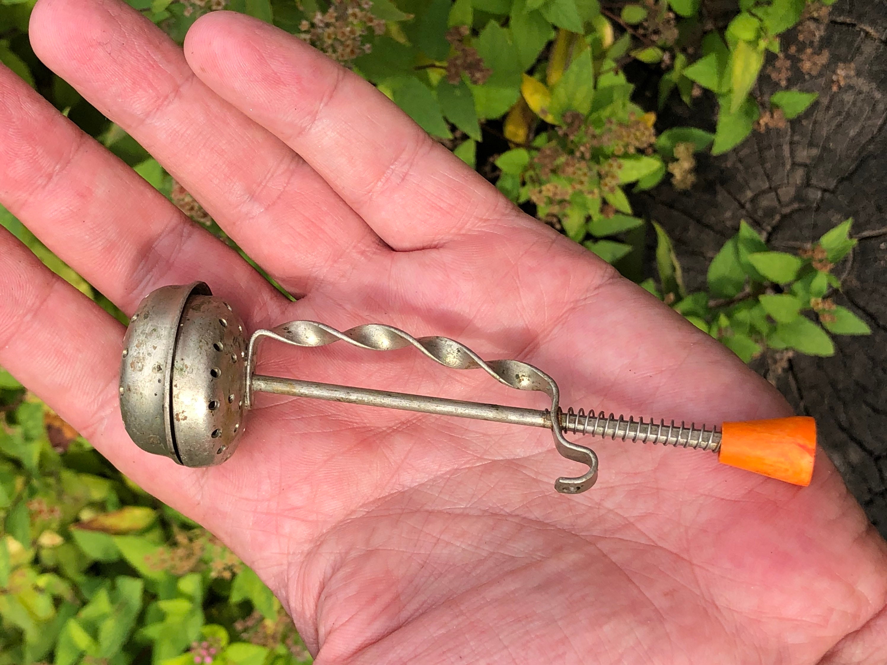 Vintage Tea Brewing Metal Spoon Tea Strainer Spoon With Holes Etsy