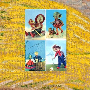 Carte postale vintage soviétique Joyeux anniversaire Jouets soviétiques Poupées pour enfants URSS, Jouets soviétiques, Poupées, Enfants Anniversaire soviétique rétro Cadeau nostalgique
