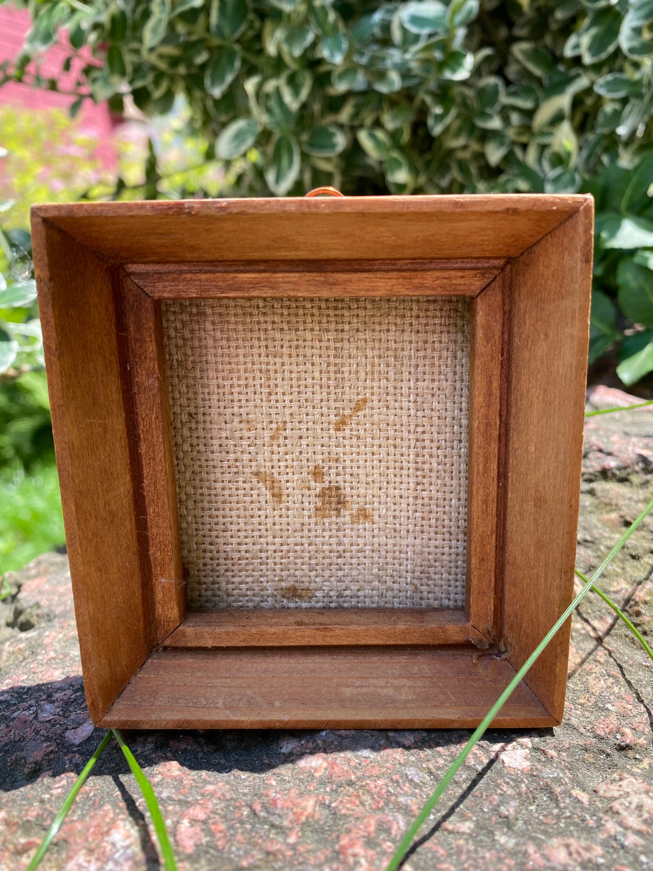 Vintage miniature frame for paintings photos collections Etsy