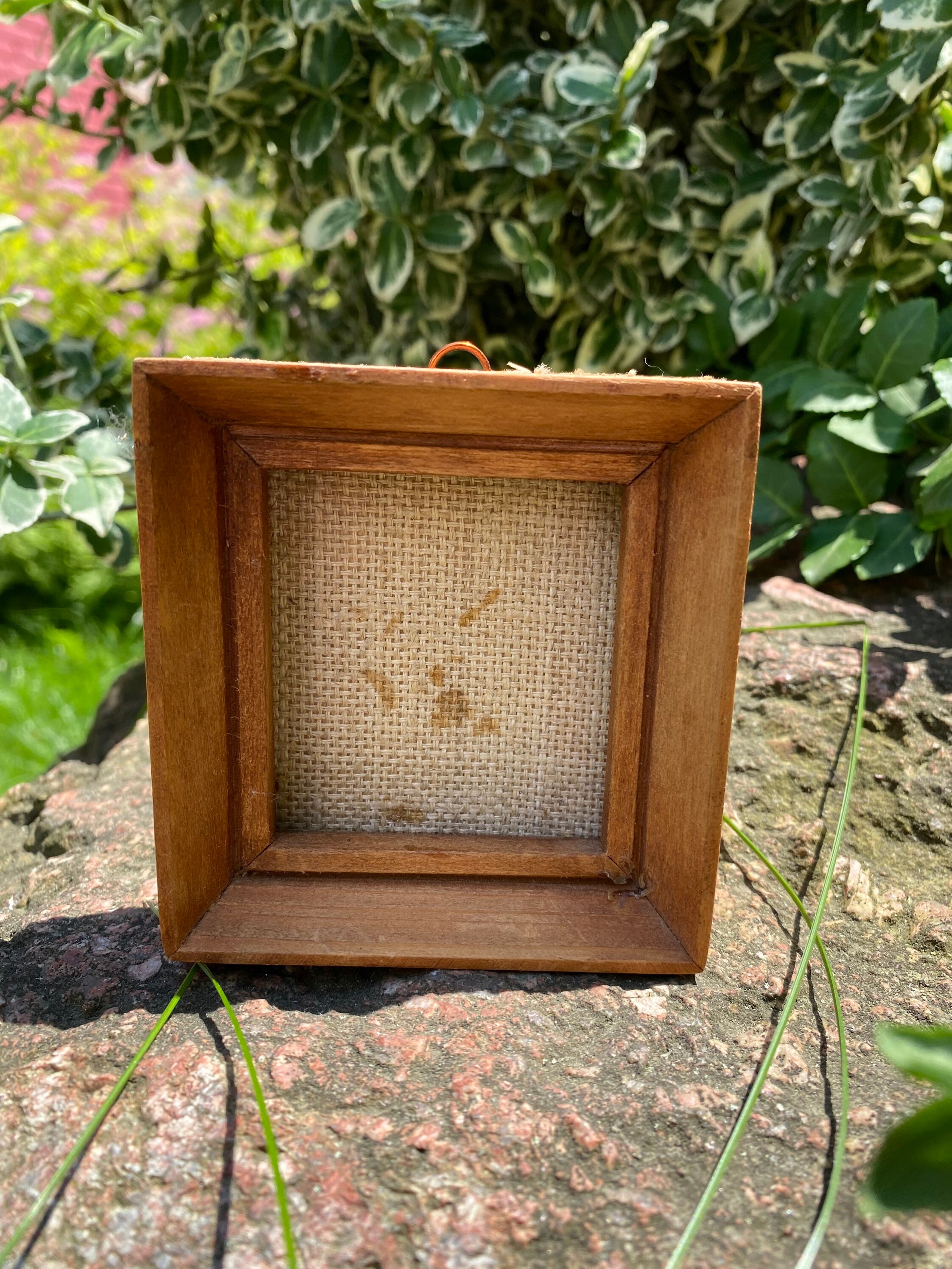 Vintage miniature frame for paintings photos collections Etsy