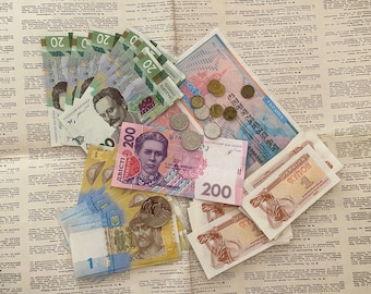 ウクライナのお金、クーポン カルボヴァネツ、ウクライナ グリブナ、ウクライナのコイン、1990 年代のウクライナの通貨