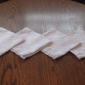 Set of 4 white cloth napkins, large fabric napkins, cotton damask, white on white formal napkins, mid century 50s 60s, farmhouse decor