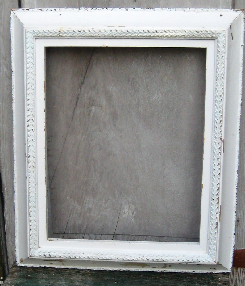 Extra Large White Wood Wall Picture Frame 18 X 22 Inches Etsy