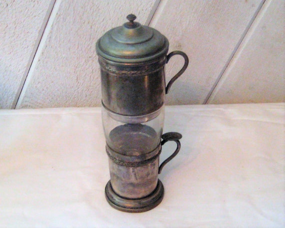 Antique French Coffee Press Coffee 