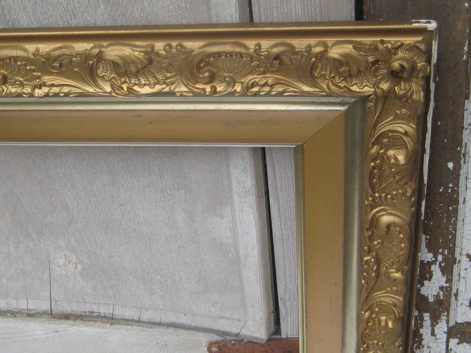 Extra Large antique gold picture frame 20 x 24 rustic Etsy