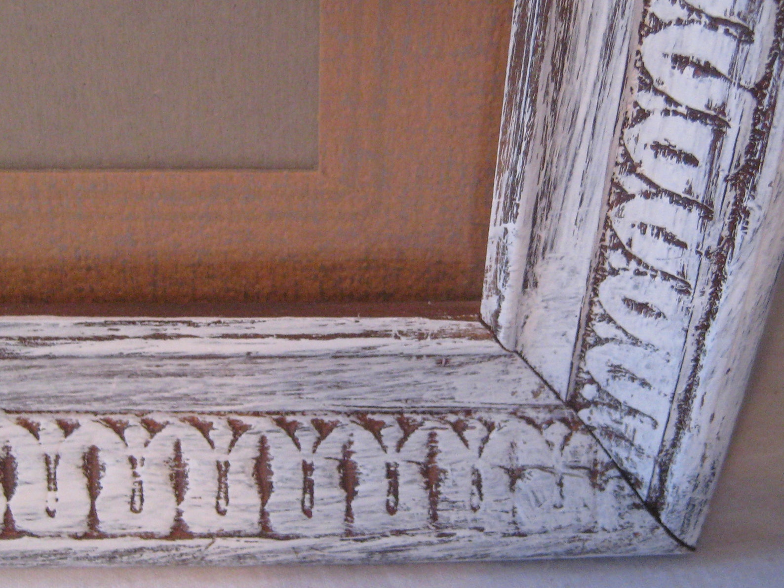 White Distressed Wood Wall Picture Frame 11 X 14 Has Etsy
