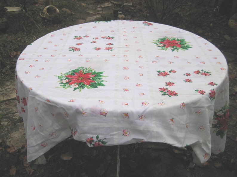 Extra Long Christmas Tablecloth Rectangle Christmas Etsy