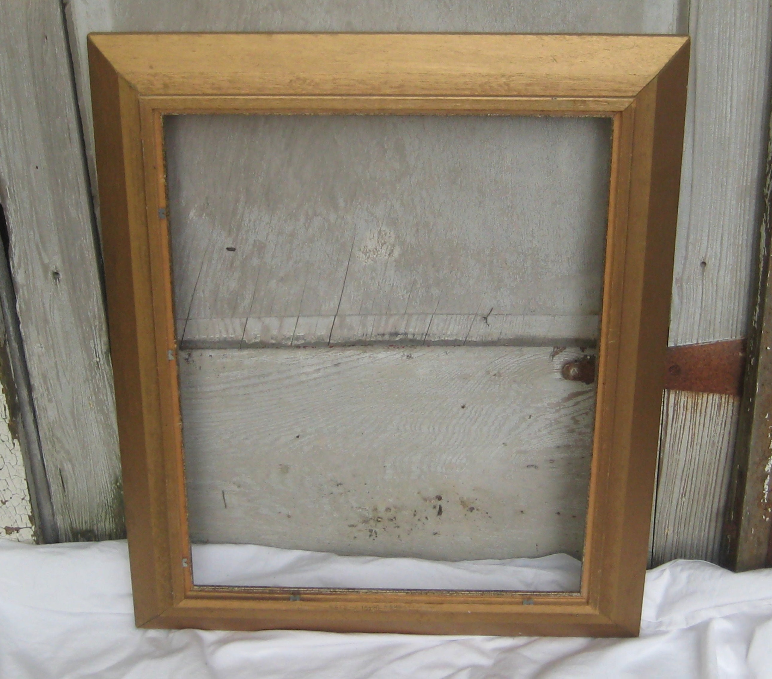 Vintage gold foil wood picture frame 16 x 20 inches ornate Etsy