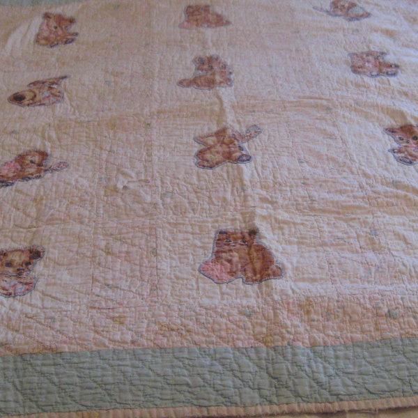 Antique Baby Quilt Etsy