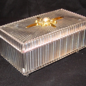 Vintage music box, 1970s Love Story, silver frosted gold red, footed jewelry trinket keepsake box, put your own picture inside hinged lid