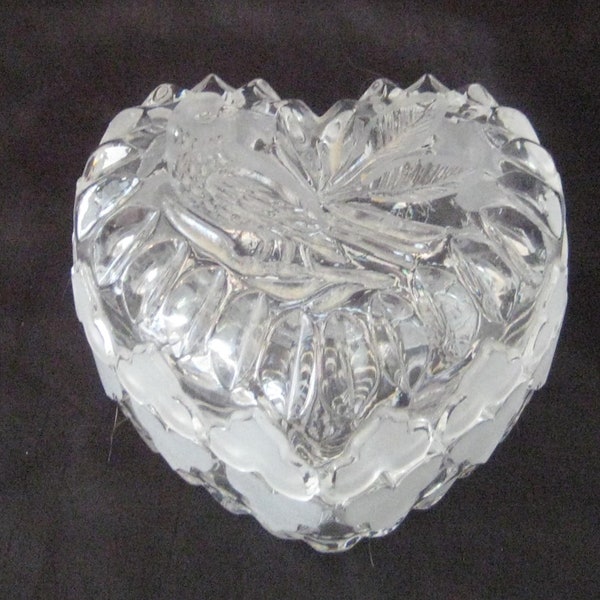 Glass Heart Box Etsy