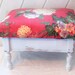 Vintage Wood Upholstered Foot Stool, Storage Compartment Stool ...