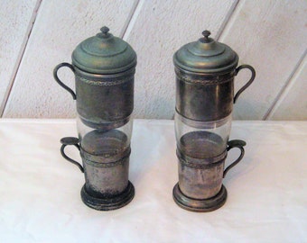 Antique French Coffee Press Coffee 