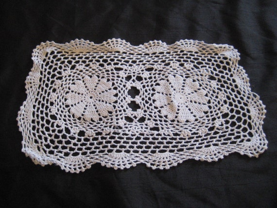 Home & Living Home Décor Rectangle white crochet doily etna.com.pe