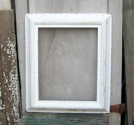 Extra Large White Wood Wall Picture Frame 18 X 22 Inches Heavy Wide Ornate Decorative Shadow Box Rustic Primitive Distressed Farmhouse Etsy