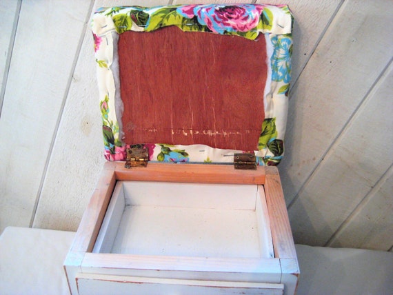 Decorative Foot Stool Storage Floral Foot Stool White Pink Etsy