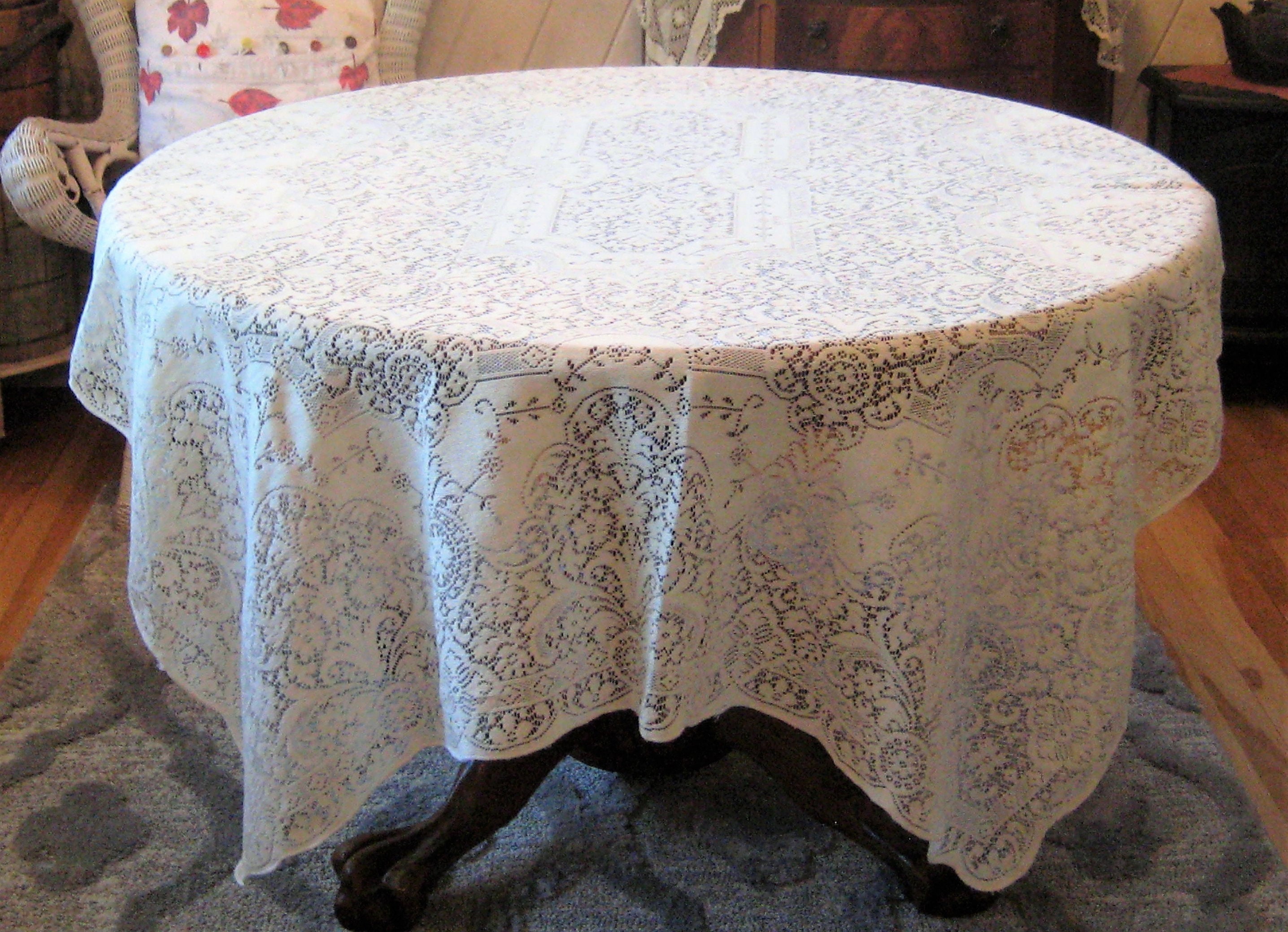 Quaker lace tablecloth - Etsy 日本