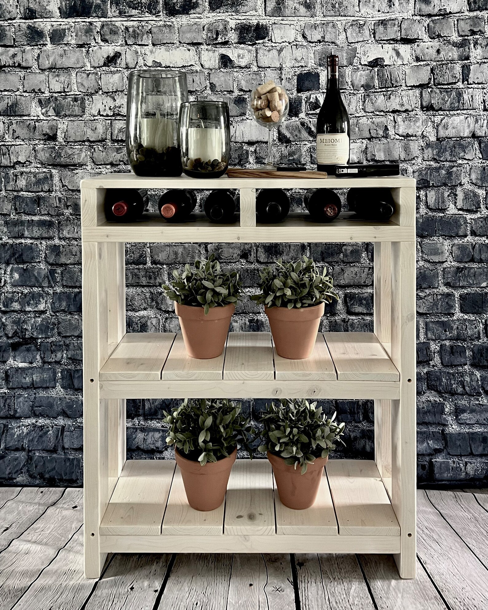 Daisy Coffee Bar Table // Coffee Bar Table // Coffee Station Etsy