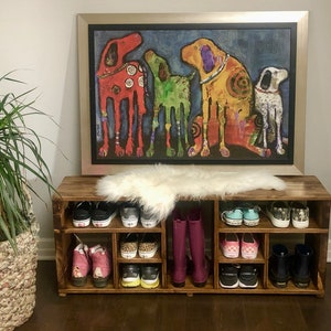 Garage bench with shoe storage hotsell