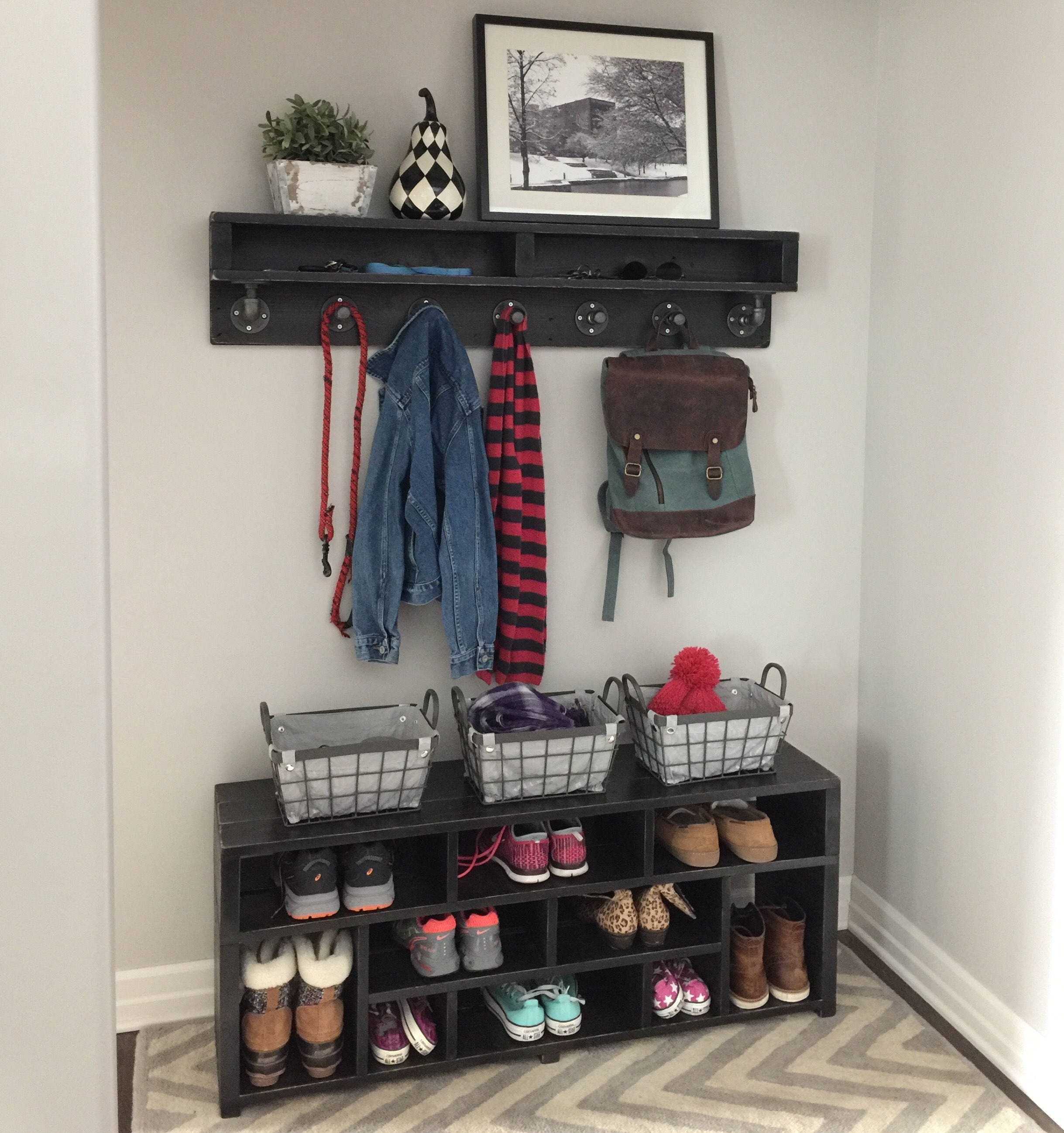 Entryway on sale shoe bench