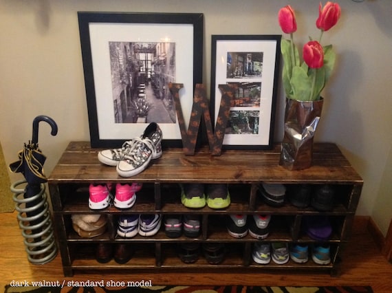 Jenny Shoe Storage Bench// Shoe Rack // Boot Storage Bench // Entryway &  Mudroom // Foyer Mud Room Garage // Shoe Cubby// Passage Design 