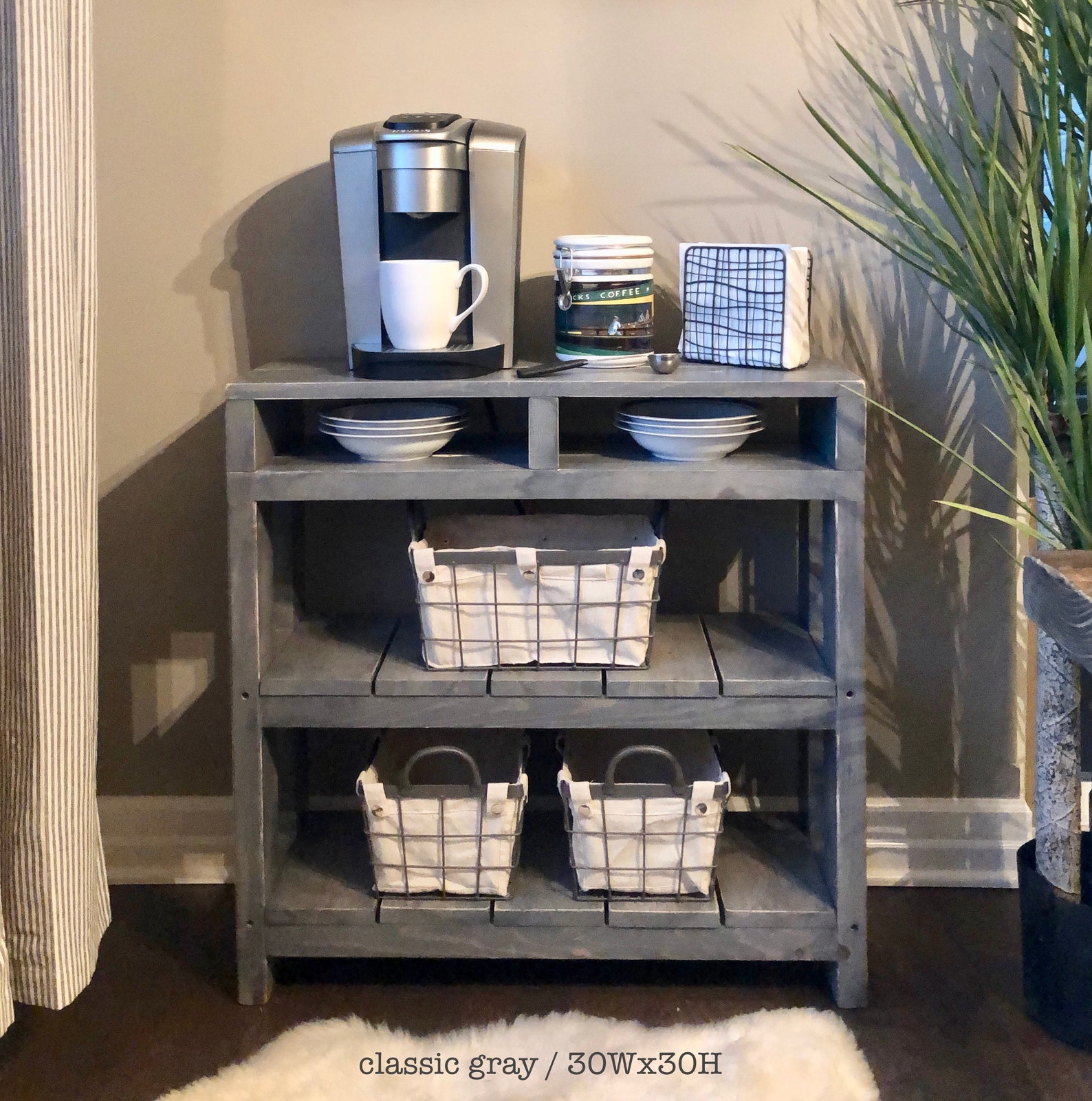 Daisy Coffee Bar Table // Coffee Bar Table // Coffee Station Etsy