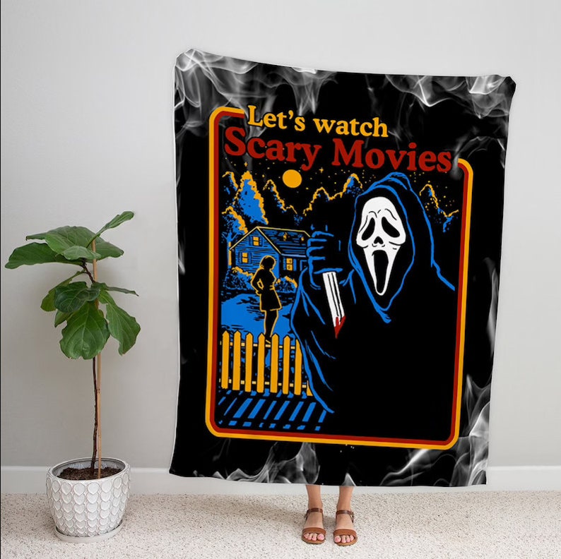 Scream Movie Blanket Horror Movie Blanket Halloween Fleece image 0