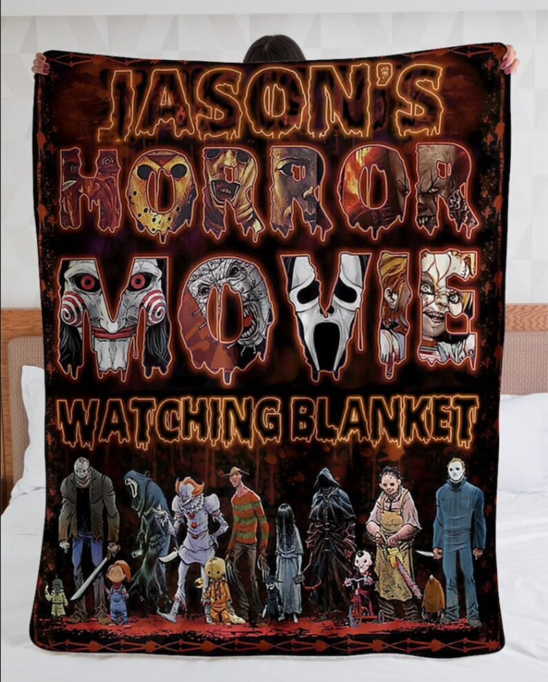 Personalize Blanket Horror Movie Blanket Horror Blanket image 0