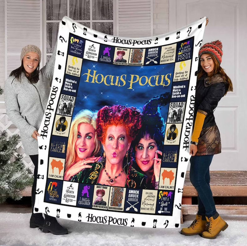 Hocus Pocus Ver2 Blanket Sanderson Sisters Blanket Halloween image 0