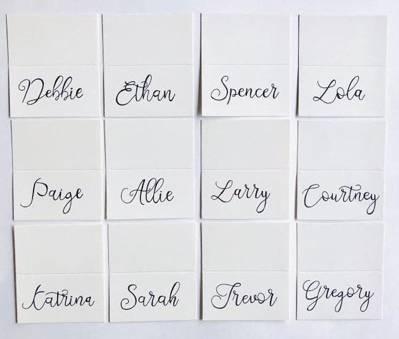Handwritten Wedding Place Cards Escort Cards Wedding Name Etsy