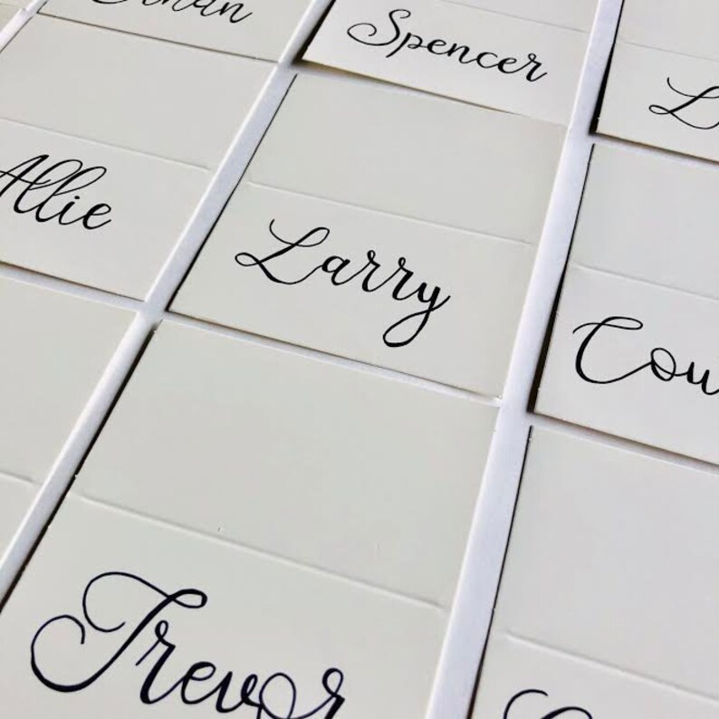 Handwritten Wedding Place Cards Escort Cards Wedding Name Etsy