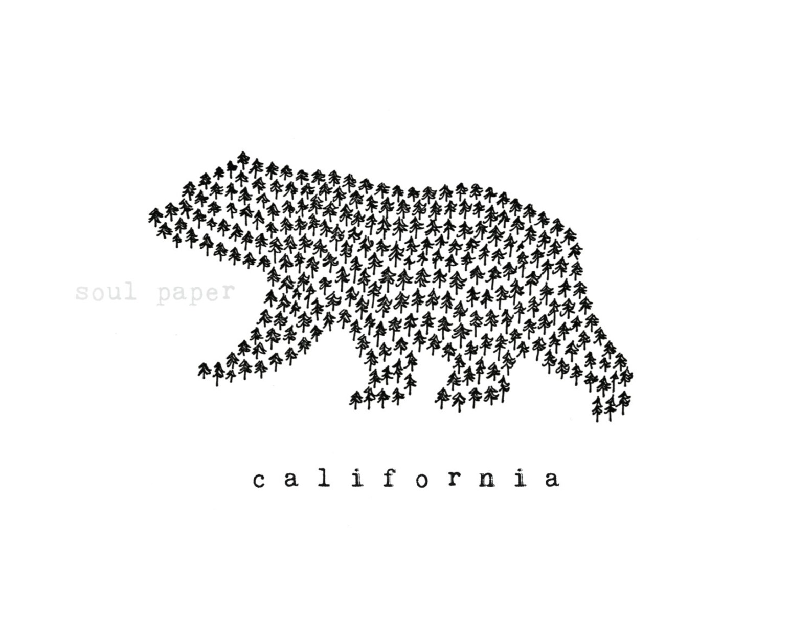 California Bear California Wall Art Wall Art Bear Wall Art Etsy