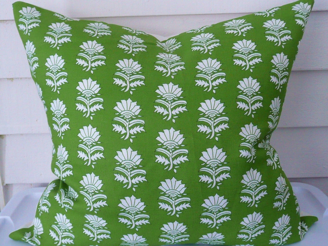 Floral Printed Linen Pillow Cover Etsy