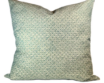 Moro Pillow Cover in Celedon