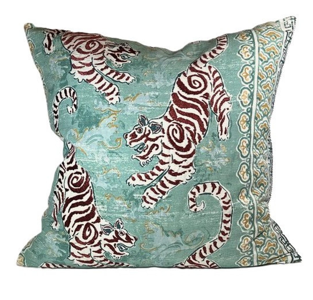 Embroidered Bongol Print Pillow Cover - Etsy