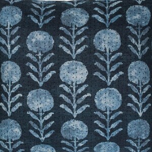 Clay McLaurin Single or Double Sided  Zinnia Pillow Cover in Indigo