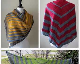 Graduating Stripes eBook of 3 Knitted Shawl Patterns .pdf