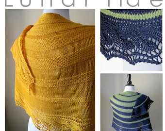 Lunar Tide - Crescent Shaped Knitted Shawl Pattern .pdf