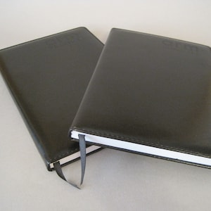 Lot of 2 Blank Journals, black with lined pages Diary, Notebook image 1