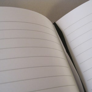 Lot of 2 Blank Journals, black with lined pages Diary, Notebook image 3