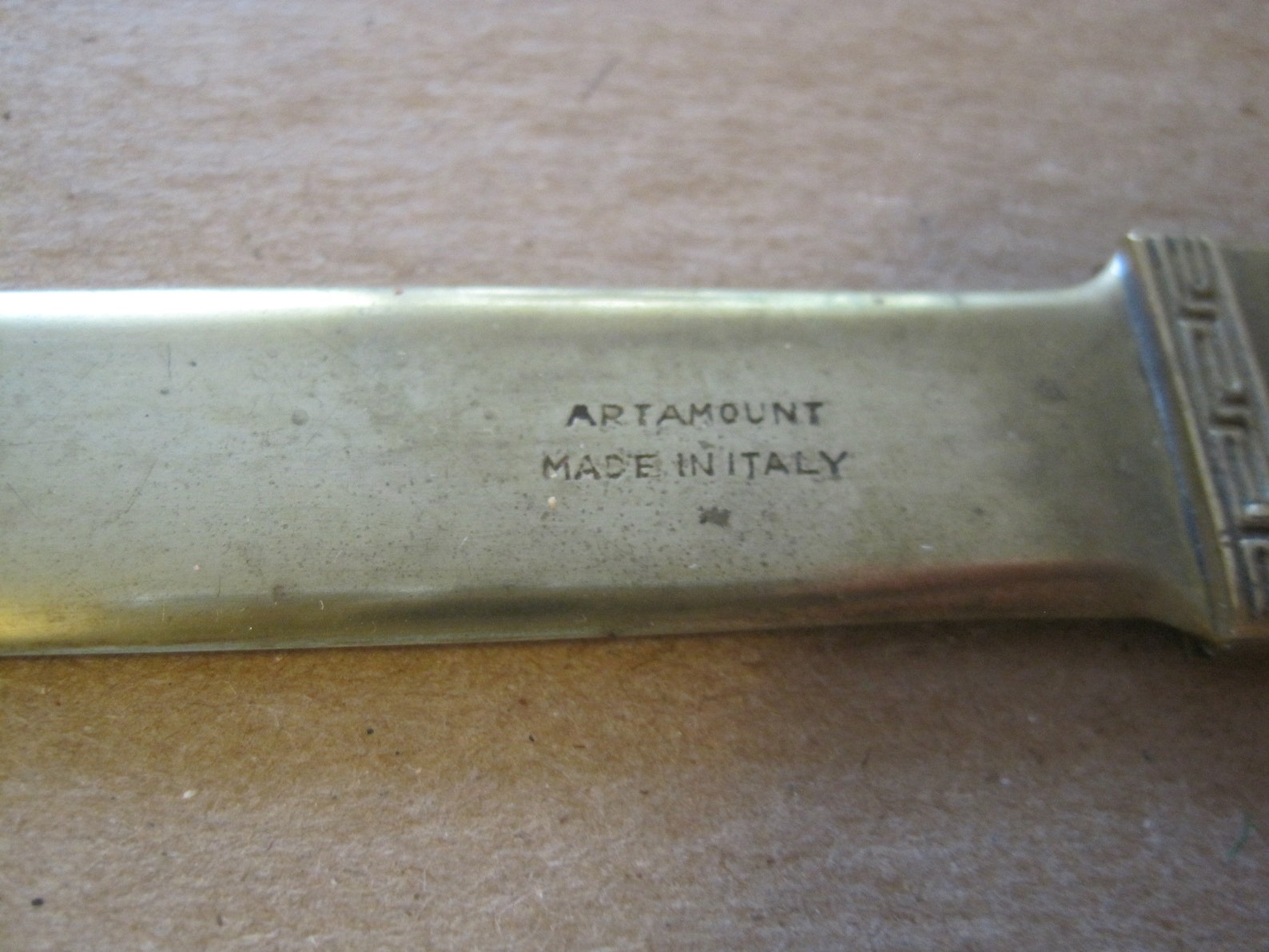 Large Brass Letter Opener made in Italy vintage Etsy